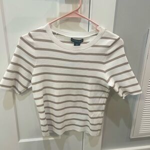 Striped Short Sleeve Top
